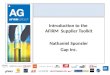 Introduction to the AFIRM Supplier Toolkit Nathaniel Sponsler Gap Inc. 1