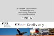 Kunden-Logo Delivery Point Device 1 A General Presentation: Airline Logistics Automotive Logistics Livestock Logistics