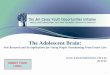 1 The Adolescent Brain: New Research and Its Implications for Young People Transitioning From Foster Care INSERT YOUR LOGO [LOCATION/MEETING TITLE] [DATE]
