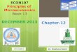 ECON107 Principles of Microeconomics Week 13 DECEMBER 2013 1 13w/12/2013 Dr. Mazharul Islam Chapter-12