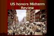 US honors Midterm Review. Team Quizzo Betting Round included Betting Round included Do not shout out answers Do not shout out answers Scoring – the honors