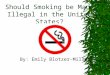 Should Smoking be Made Illegal in the United States? By: Emily Blotzer-Miller