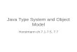 Java Type System and Object Model Horstmann ch.7.1-7.5, 7.7