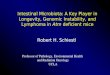 Intestinal Microbiota: A Key Player in Longevity, Genomic Instability, and Lymphoma in Atm deficient mice Robert H. Schiestl Professor of Pathology, Environmental