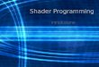 Shader Programming Introduzione. History We have seen ever-increasing graphics performance in PCs since the release of the first 3dfx Voodoo cards in