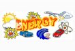 Energy Energy = the potential to do work Units: Joules And, in reverse… work done = change in energy W = ∆ E