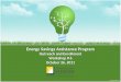 Energy Savings Assistance Program Outreach and Enrollment Workshop # 6 October 26, 2011