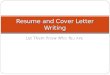 Let Them Know Who You Are Resume and Cover Letter Writing