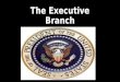 The Executive Branch. The President’s Role 1) chief-of state: ceremonial head and symbol of all the people of the nation - President Taft “ the personal