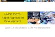 Week 7,8-Visual Basic: ADO. Net Introduction HNDIT23073- Rapid Application Development