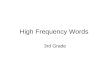High Frequency Words 3rd Grade. every near add