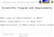 MACS –a New High Intensity Cold Neutron Spectrometer at NIST September 24, 2002Collin L. Broholm Timothy D. Pike 1 Scientific Program and Requirements