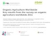 Organic Agriculture Worldwide Key results from the survey on organic agriculture worldwide 2011 Research Institute of Organic Agriculture FiBL, Frick,