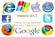 Impacts of I.T. Ethical, Social, legal and economic impacts on I.T