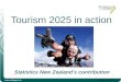 Tourism 2025 in action Statistics New Zealand’s contribution 1