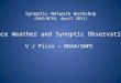Synoptic Network Workshop (HAO/NCAR, April 2013) Space Weather and Synoptic Observations V J Pizzo – NOAA/SWPC