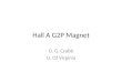 Hall A G2P Magnet D. G. Crabb U. Of Virginia. UVA/SLAC/JLAB Target