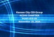 Kansas City ACDIS Chapter Kansas City CDI Group ACDIS CHAPTER POST ICD 10 November 10, 2015