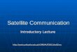 Satellite Communication Introductory Lecture 