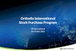 Orthofix International Stock Purchase Program HR International December 2015