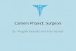 Careers Project: Surgeon By: Magalie Goyette and Jolie Yacoub