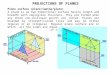 PROJECTIONS OF PLANES Plane surface (plane/lamina/plate) A plane is as two dimensional surface having length and breadth with negligible thickness. They