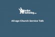 All-age Church Service Talk. Are we willing to let poverty be personal?
