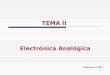 1 TEMA II Electr³nica Anal³gica Electr³nica II 2007