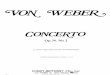 Weber Clarinet Concerto No. 2