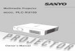 Projector Sanyo Manual 4305