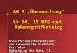 AG 3 „Überwachung“ §§ 14, 15 WTG und Rahmenprüfkatalog Wohnstättenleiterkonferenz der Lebenshilfe Nordrhein-Westfalen Mülheim an der Ruhr, 11. / 12.05.2015
