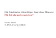 BN: Städtische Höhenflüge: Das Ulmer Münster RN: Stil als Markenzeichen? Richard Nemec VL 27.10.2015; 16:00-18:00