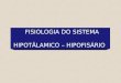 FISIOLOGIA DO SISTEMA HIPOTÂLAMICO – HIPOFISÁRIO