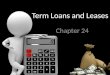 Term Loans and Leases Chapter 24. ALICE BERALDO – 14312 GLALBER MONTEIRO – 13376 LARISSA GOMES – 14327 NATHÁLIA ALCKMIN – 14333 Outubro, 2010