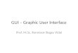 GUI – Graphic User Interface Prof. M.Sc. Ronnison Reges Vidal