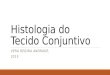 Histologia do Tecido Conjuntivo VERA REGINA ANDRADE, 2015
