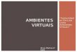 “Comunidades On-Line como Ambientes Virtuais” AMBIENTES VIRTUAIS Bruno Martins nº 6116 Rui Palmeira nº 6405
