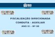 FISCALIZAÇÃO DIRECIONADA CONDUTA - AUXILIAR ANO III – Nº 08