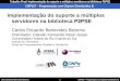 Carlos Eduardo Benevides Bezerra CMP167 CMP167 – Programação com objetos distribuídos B P2PSE Trabalho Final: Implementação do suporte a múltiplos servidores