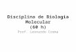 Disciplina de Biologia Molecular (60 h) Prof. Leonardo Crema