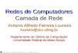 UFMG/DCC  Redes de Computadores ― Camada de Rede Redes de Computadores Camada de Rede Antonio Alfredo Ferreira Loureiro loureiro@dcc.ufmg.br Departamento