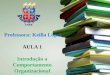 UNEB Professora: Keilla Lopes AULA 1 Introdução a Comportamento Organizacional