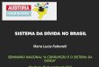 Maria Lucia Fattorelli SEMINÁRIO NACIONAL “A CORRUPÇÃO E O SISTEMA DA DÍVIDA” São Paulo, 30 de outubro de 2015 SISTEMA DA DÍVIDA NO BRASIL