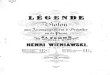 Wieniawski Henri Op17 Legende Piano Violin