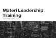 Materi Training Leadership