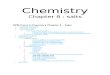 Chemistry Chapter 8 Salts