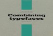 Pocket Guide to Combining Typefaces