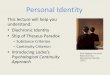 Phil 102 Personal Identity Introduction