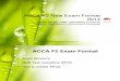 ACCA F2 New Exam Format 2014
