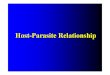 Host-parasite Relationship